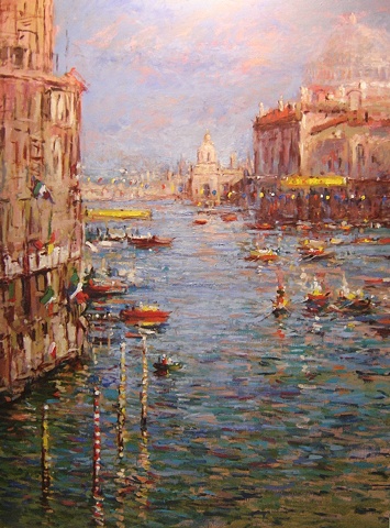 Venice Italy, the Grande Canal during the Regatta