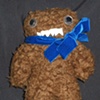 gingey with blue ribbon