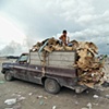 Truckload of cardboard