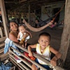 Mother with children at chief's hut
Darien Jungle
