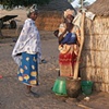 A break from pounding millet
