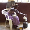 Making attaya (tea)