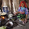 Kuna woman cooking plantains
San Blas Islands