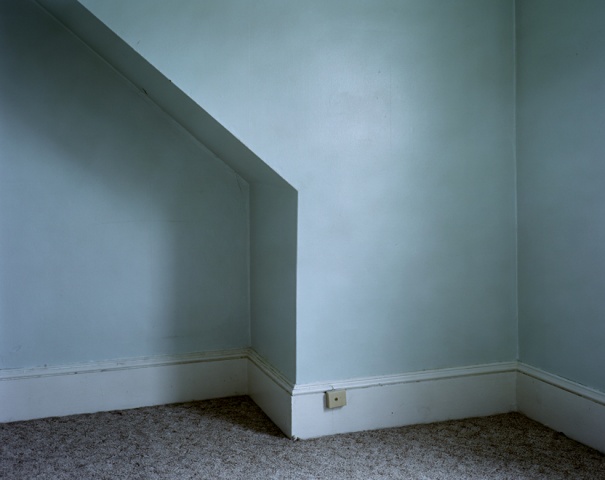 (Cloudy. Chance of rain 30%. High of 33) in an Empty Room