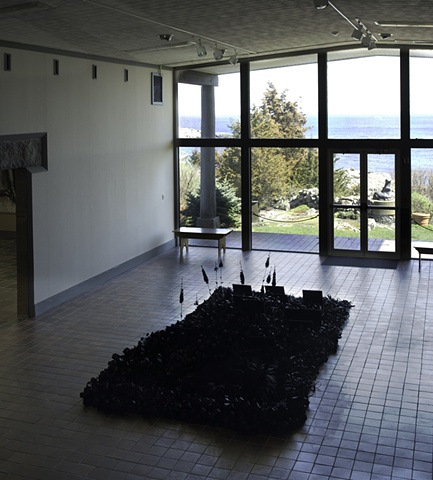 Lauren Fensterstock Installation Ogunquit museum of american art incidents of garden displacement
