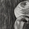 Apple and Lace (Drawing)