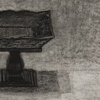 Wooden Object on Table (Drawing)