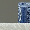 Blue China Cup on Table
