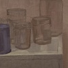 Glass Jars and Blue Cup