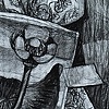 Paper Taped to Wooden Board (Drawing)