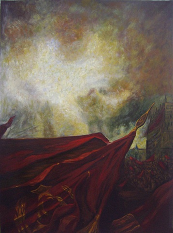 Yevgeniy Fiks: Leniniana no. 1, after Aleksander Gerasimov, �V.I. Lenin on the Tribune�