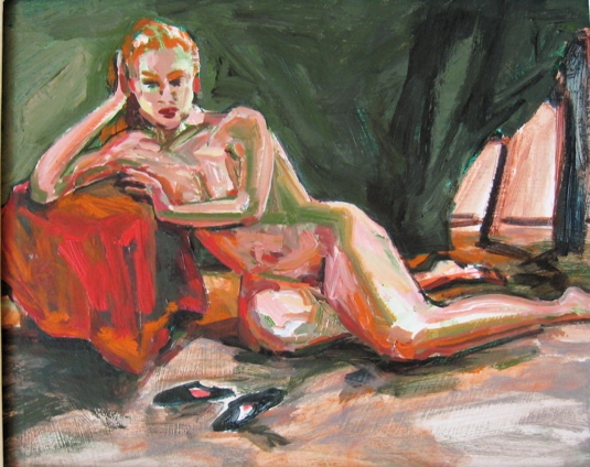 Nude in Green Room