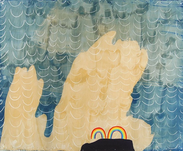 "Surf Sprayed Rainbow 1"