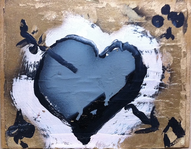 "Silver Heart" (verso of "Single Ex") by Brian Duff