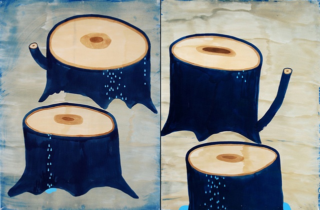 "heavy sap flow"