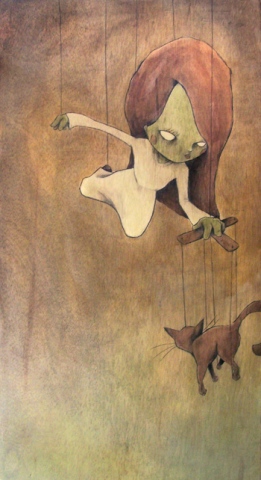 "Marionette and Cat"
