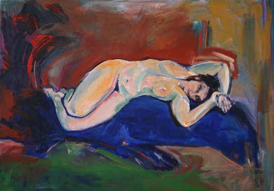 Odalisque on Blue