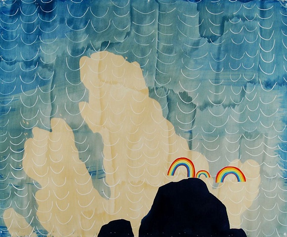 "Surf Sprayed Rainbow 2"