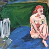 Nude on Blue