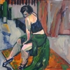Elizabeth in  Green Skirt