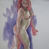 Red Haired Girl on Purple