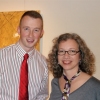 Artist, Kevin Smola and Gallery Owner, Sarah Adams at AV Framing Gallery