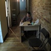 Waiting Room at Spoke, Chicago
(Laura Goldstein performing as the Attendant)