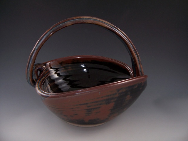 Temmoku Heart Basket