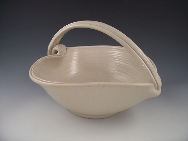 White Heart Basket