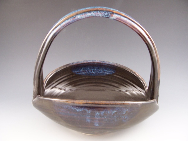 Basket in Temmoku with Rutile