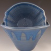 Altered Nesting Bowl Set in Blue Whine