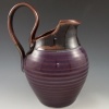 Pitcher in Plum with Temmoku Interior