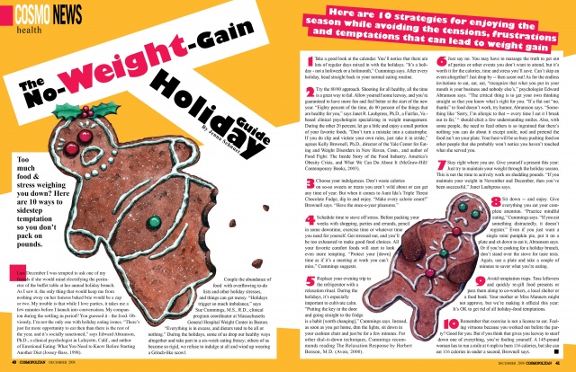 Holiday Weight-Gain Editorial Layout