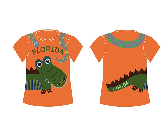 Children's "Zanymals" Florida Gift Shop Shirt Design