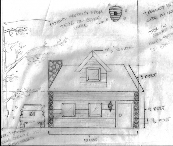 Original Cabin Sketch