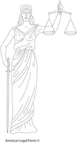 Letterhead Embossing Icon - Lady Justice