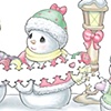 Precious Moments Snow Family