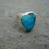  Turquoise heart ring