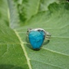 Turquoise heart ring