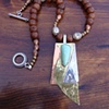 layered metals with varasite and bodhi prayer beads