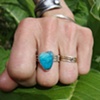 Turquoise heart ring