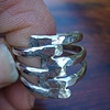 enlaced silver ring