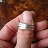 12 gauge silver enlaced ring