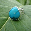 Turquoise seed ring