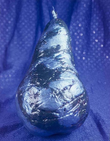 Blue on Blue Sequin Pear