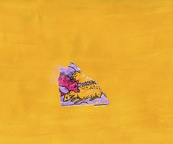 Wolf on Yellow
