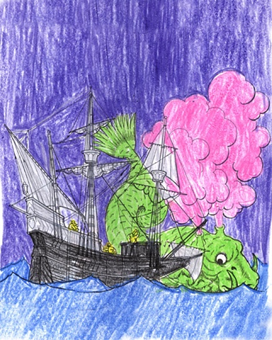 Pig Whale Sea Monster