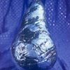 Blue on Blue Sequin Pear