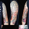 Bronson's arm
