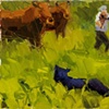 in tall grass